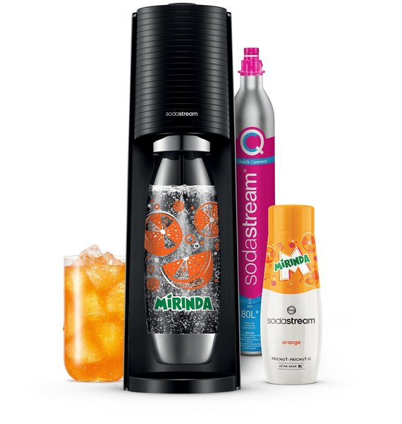 SODA STREAM SM TERRA Black MIRINDA MegaPack fekete szódagép szett