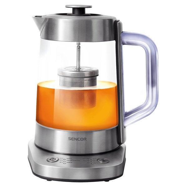 SENCOR SWK 1590SS okos vízforraló teakészítő funkcióval, 1,5 l