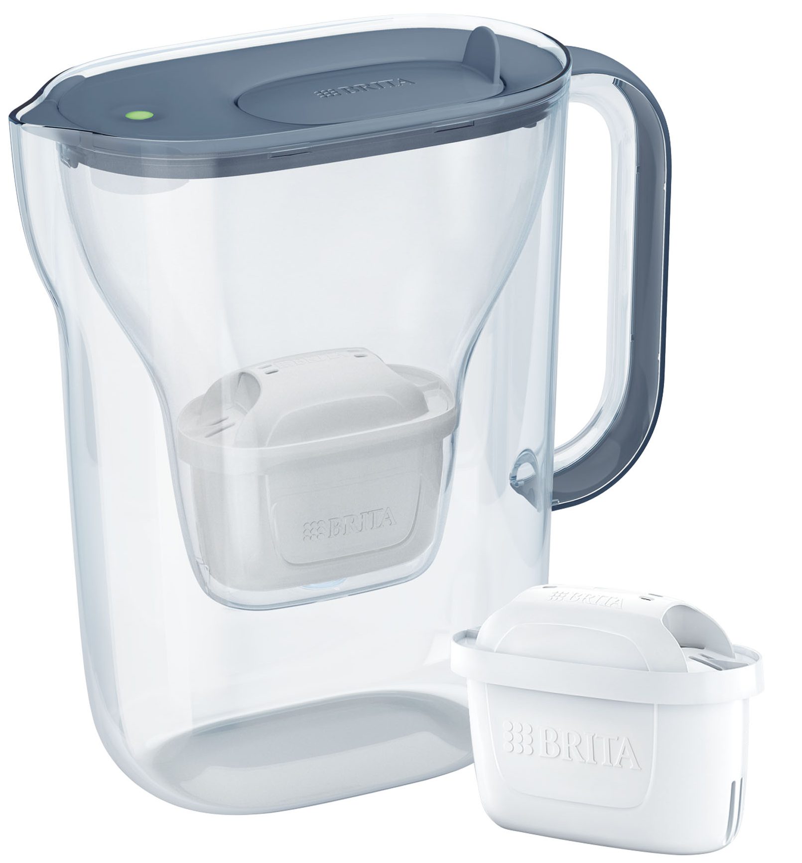 BRITA BR1057790 Style 2,4 l-es kék vízszűrő kancsó LED kijelzővel