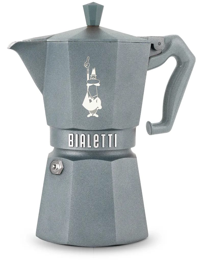 BIALETTI 9076 Moka Exclusive indukciós kotyogós kávéfőző, szürke, 6 adagos