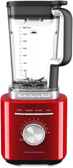 KITCHENAID 5KSB2073EER Pure Power 2 literes, 1,5 lóerős piros turmixgép tritán kancsóval