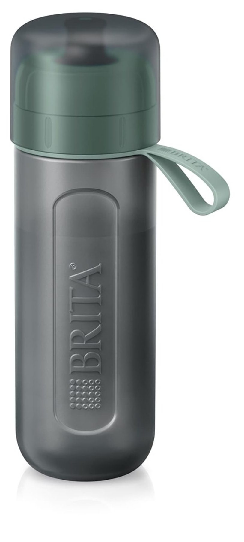 BRITA Active 0,6 literes vízszűrős kulacs 2 MicroDisc szűrőkoronggal, sötétzöld