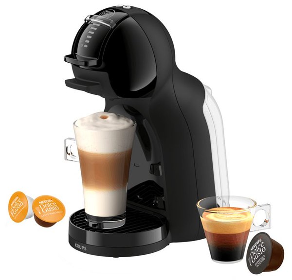 KRUPS KP1438F0 Mini Me 2 kapszulás kávéfőző, Piano Black kivitel