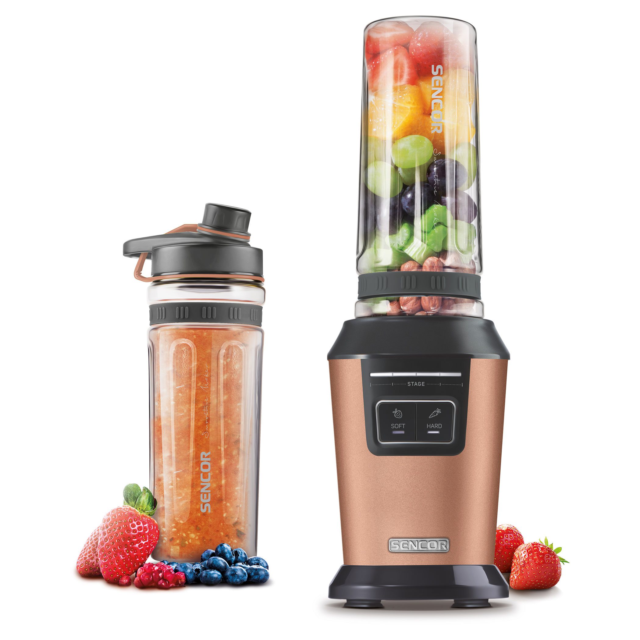 SENCOR SBL 7076GD arany smoothie maker 800 W teljesítménnyel