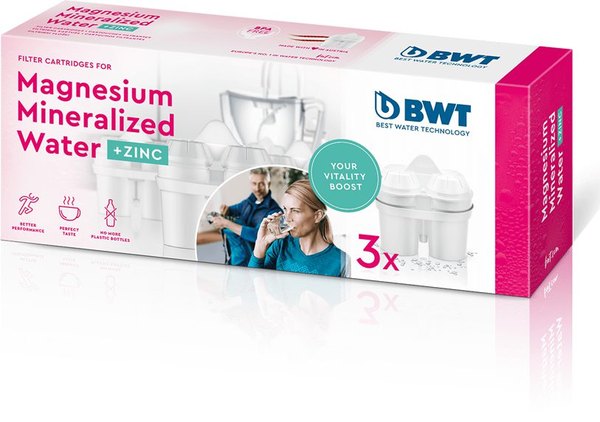 BWT Magnesium Mineralized Water + Cink vízszűrő patron, 3 darabos csomag