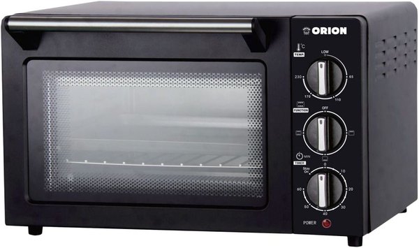 ORION OMK-2319 fekete mini grill és sütő 23 literes kapacitással