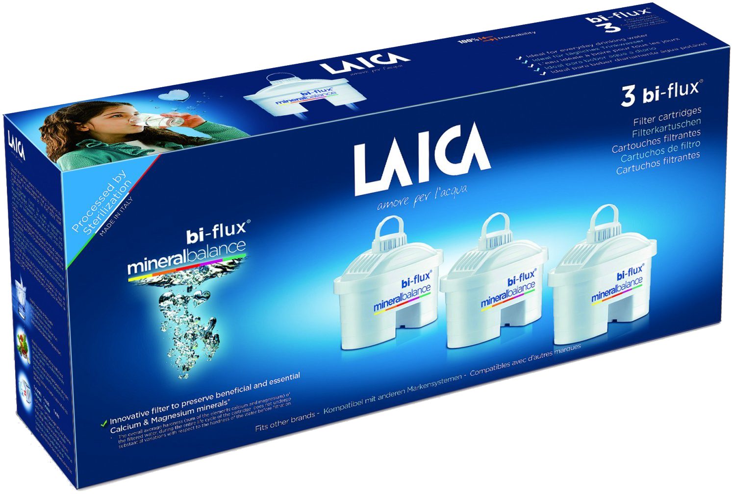 LAICA Mineral Balance vízszűrőbetét, 3 db-os csomag