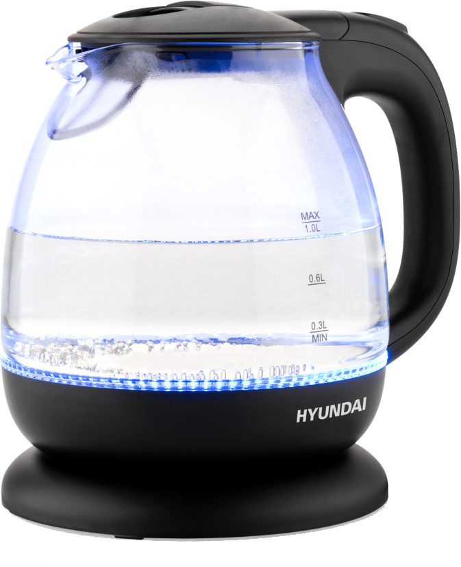 HYUNDAI VK101 1 literes üveg vízforraló belső világítással