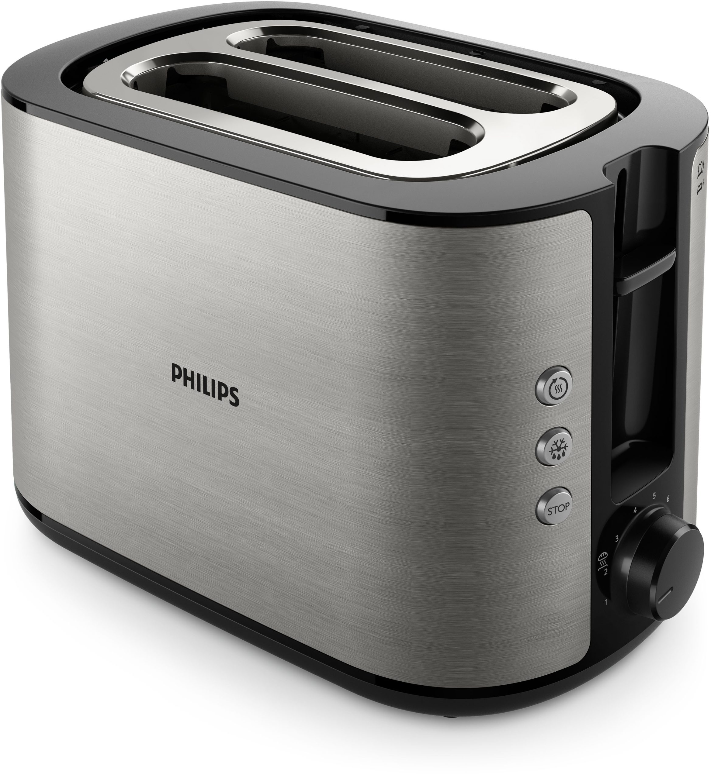 PHILIPS HD2650/90 Viva Collection ezüst kenyérpirító 8 pirítási fokozattal