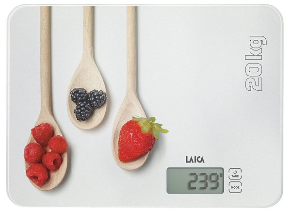 LAICA KS5020W digitális üveg konyhamérleg, 20 kg-os kapacitással