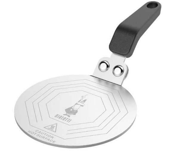 BIALETTI DCDESIGN08 rozsdamentes acél indukciós alátét kotyogó kávéfőzőhöz