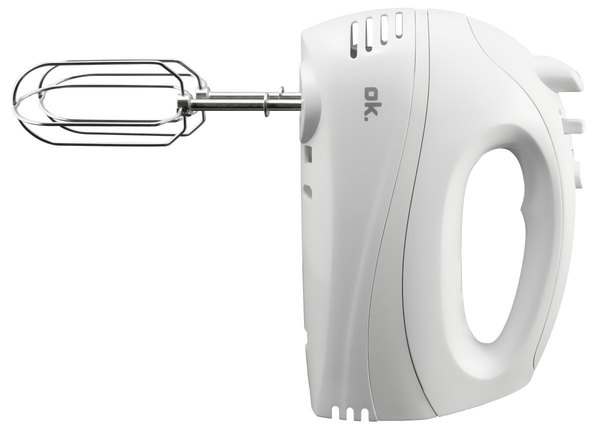 OK. OHM 2519 W fehér kézi mixer 5 fokozattal és turbófunkcióval