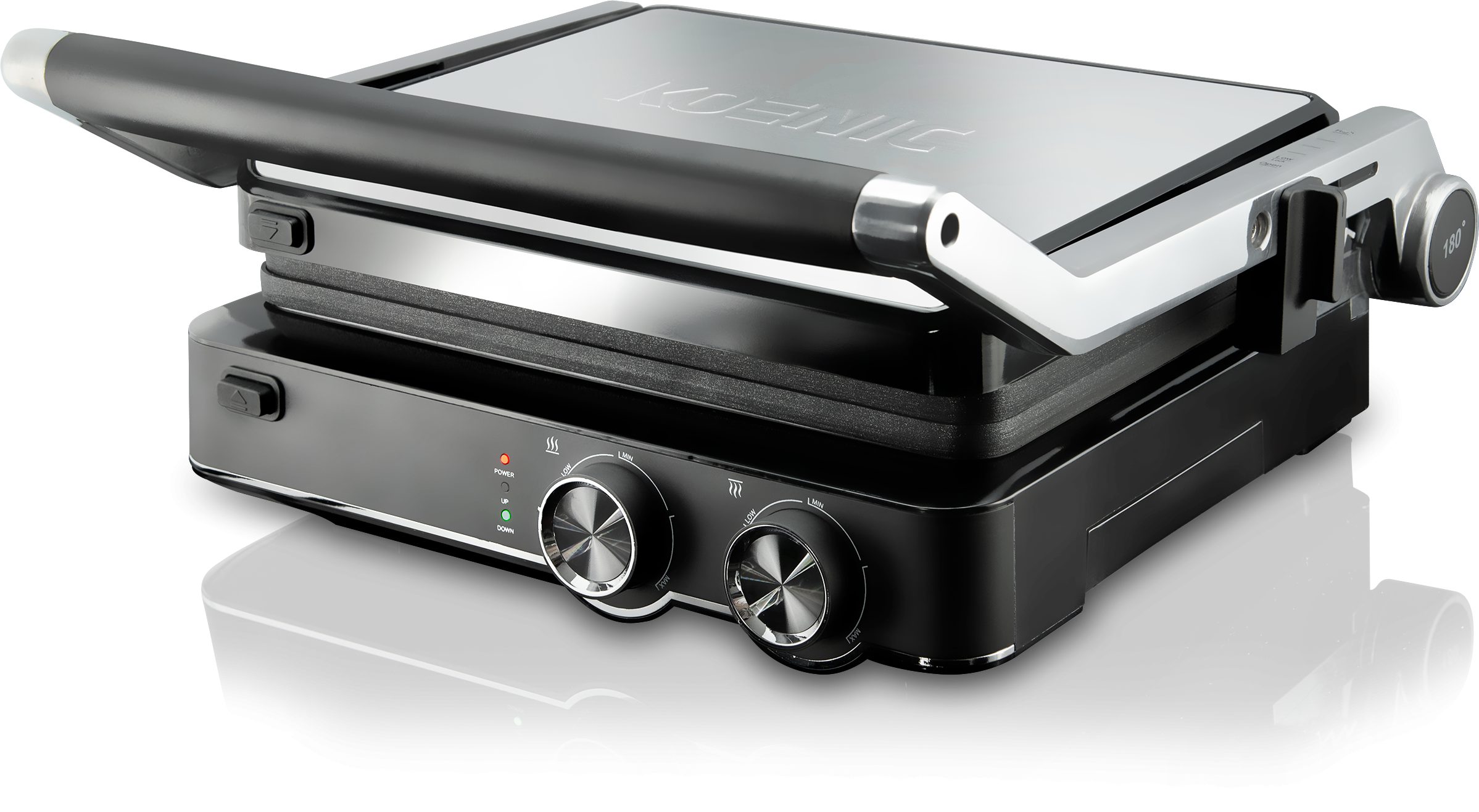 KOENIC KCG 2020 M kontakt- és asztali grill 2000 W teljesítménnyel