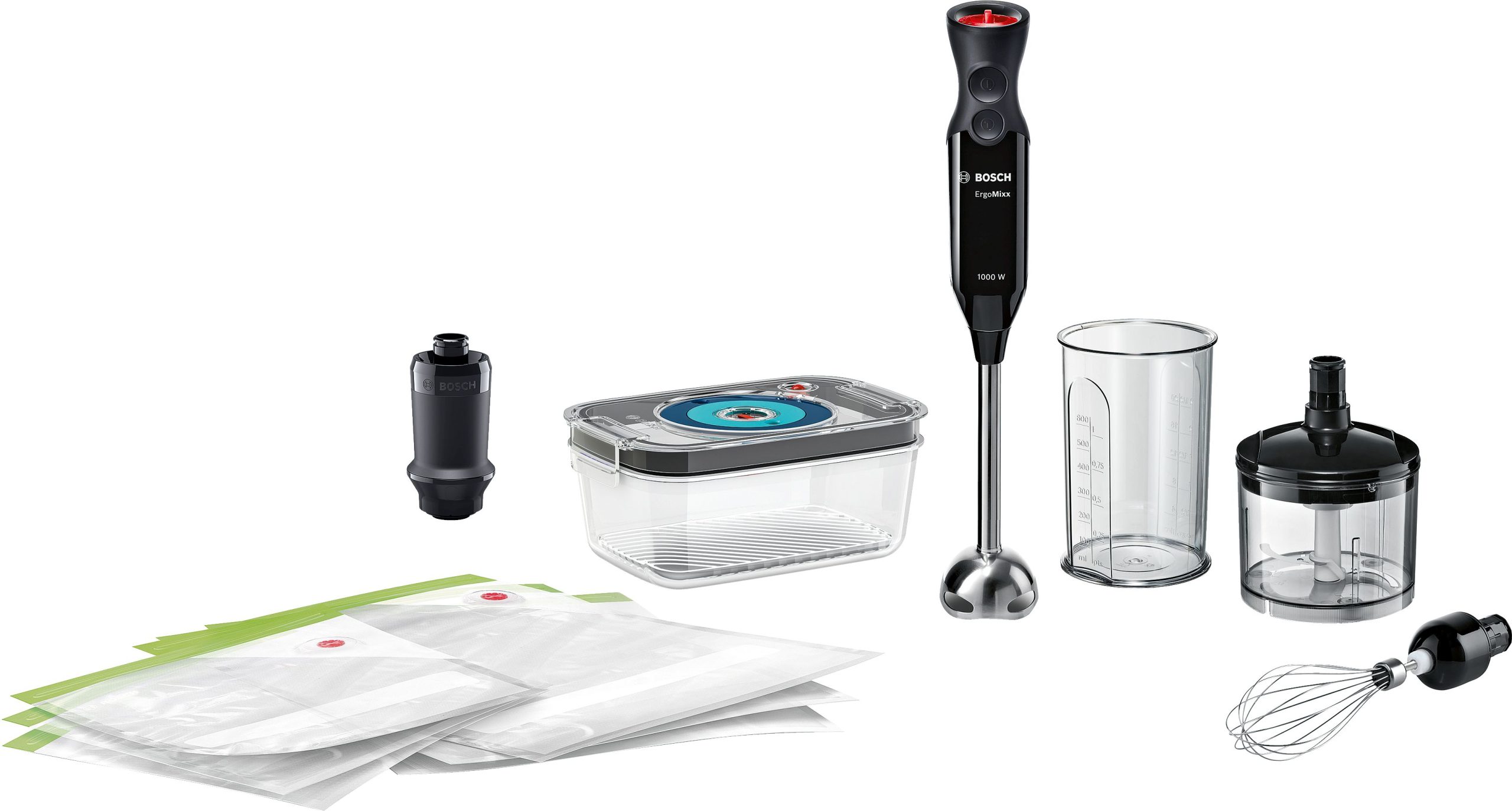 BOSCH MS6CB61V5 vákuumozó botmixer 1000 W teljesítménnyel