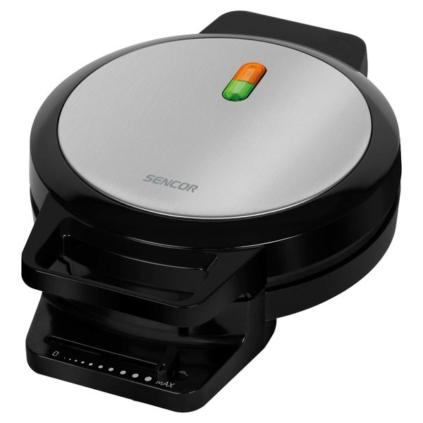 SENCOR SWF 1010BK rozsdamentes gofrisütő 5 szív alakú gofrihoz