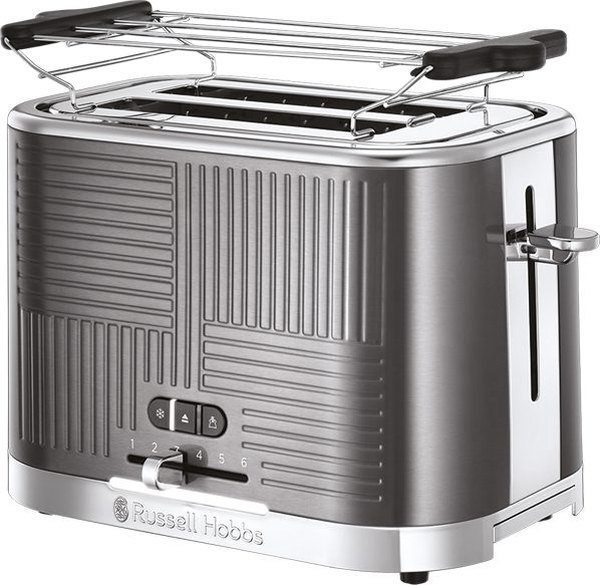 RUSSELL HOBBS 25250-56 Geo Steel kétszeletes kenyérpirító