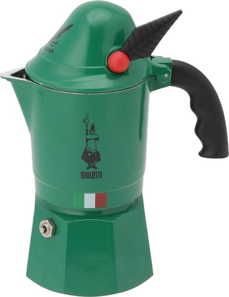 BIALETTI Break Alpina kotyogós kávéfőző, 3 adag, zöld