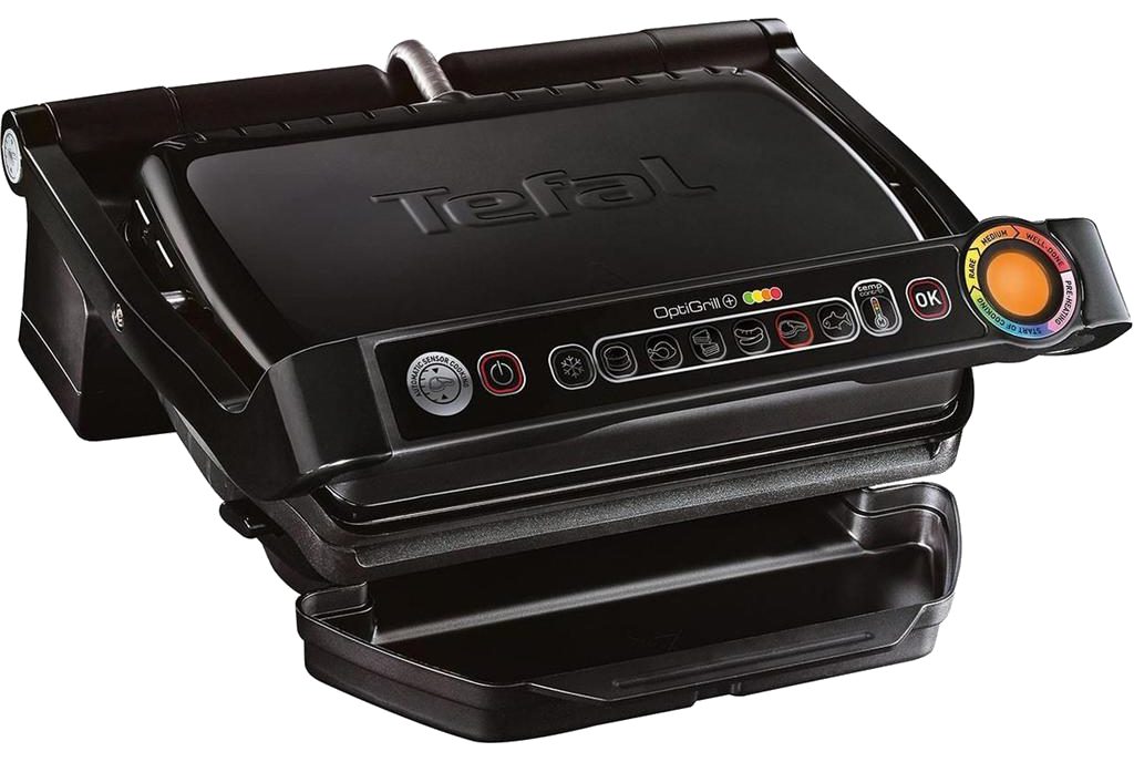 TEFAL GC712834 OptiGrill+ intelligens kontakt grillsütő, 2000 W
