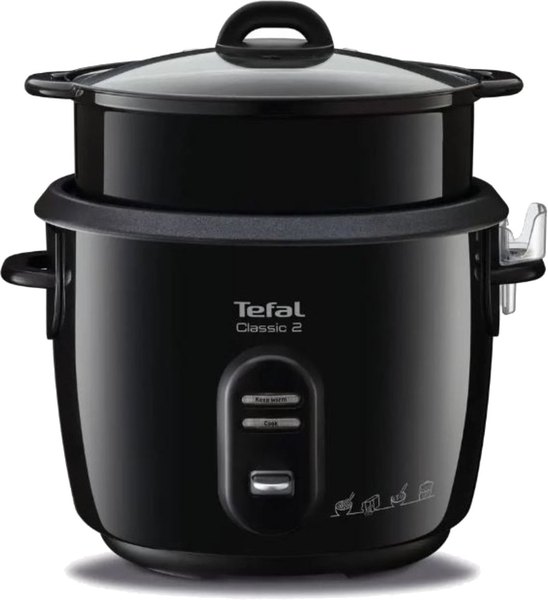 TEFAL RK103811 Classic 5 l-es fekete rizsfőző párolókosárral