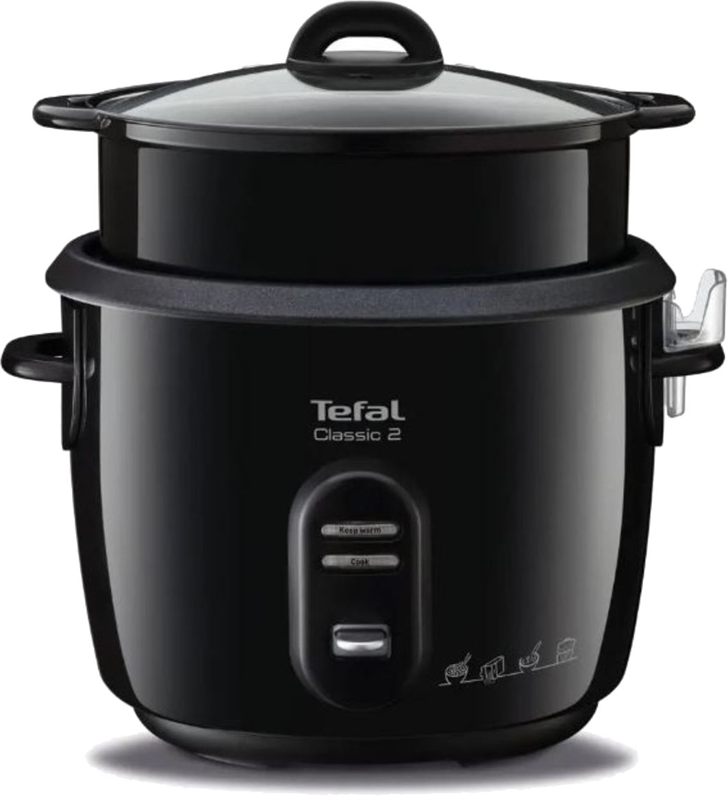 TEFAL RK103811 Classic 5 l-es fekete rizsfőző párolókosárral