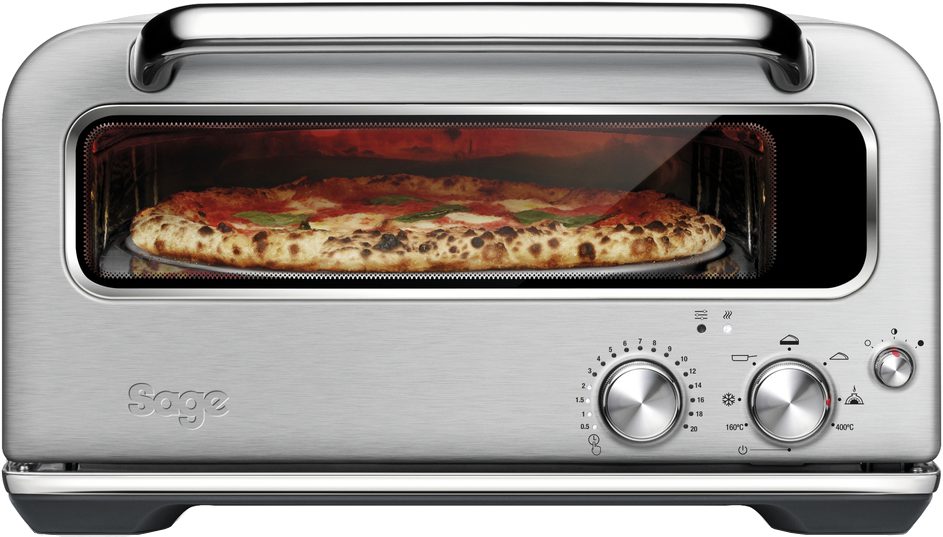 SAGE SPZ820BSS pizzasütő 400 °C-os sütési hőmérséklettel