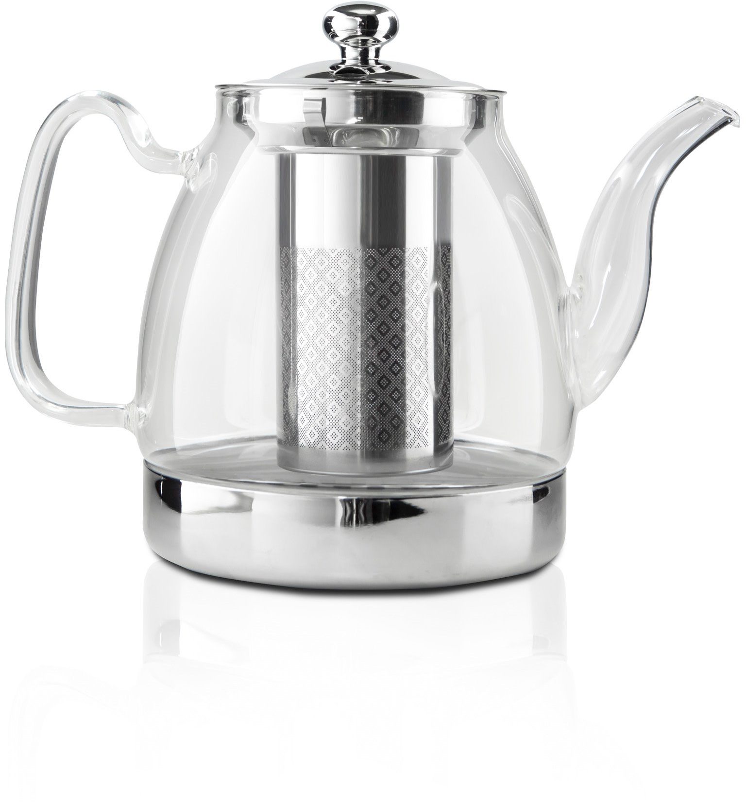 ZOKURA Z1008 hőálló üveg teafőző kivehető szűrővel, 1,5 l