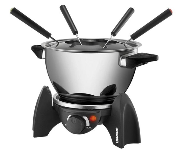 UNOLD U48615 elektromos fondue készlet kétféle edénnyel