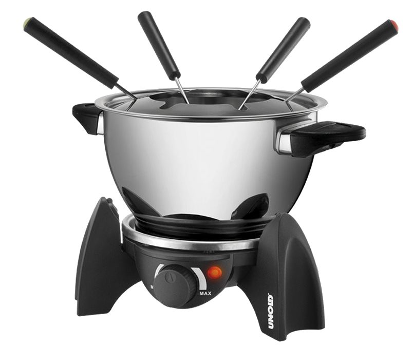 UNOLD U48615 elektromos fondue készlet kétféle edénnyel