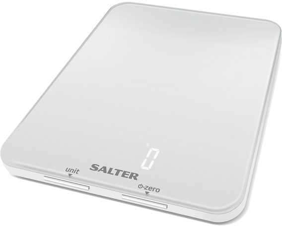 SALTER 1180WH Ghost fehér konyhai mérleg rejtett LED kijelzővel