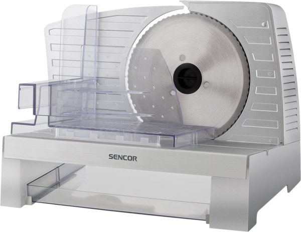 SENCOR SFS 3050SL elektromos szeletelőgép fokozatmentes vastagságállítással