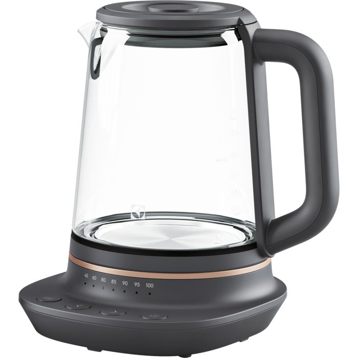 ELECTROLUX E7GK1-8BP Explore7 üveg vízforraló, 2200 W, 1,7 l, állítható hőmérséklettel