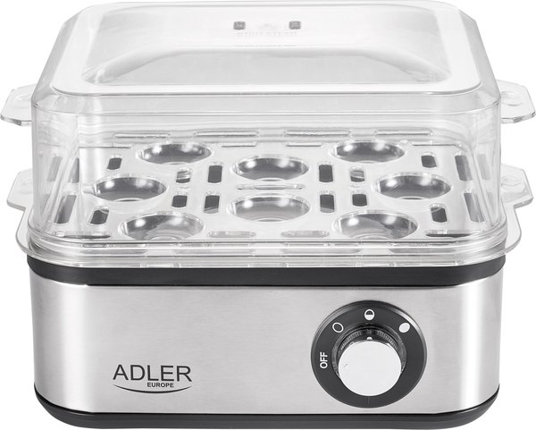 ADLER AD4486 inox tojásfőző 8 tojáshoz, 800 W