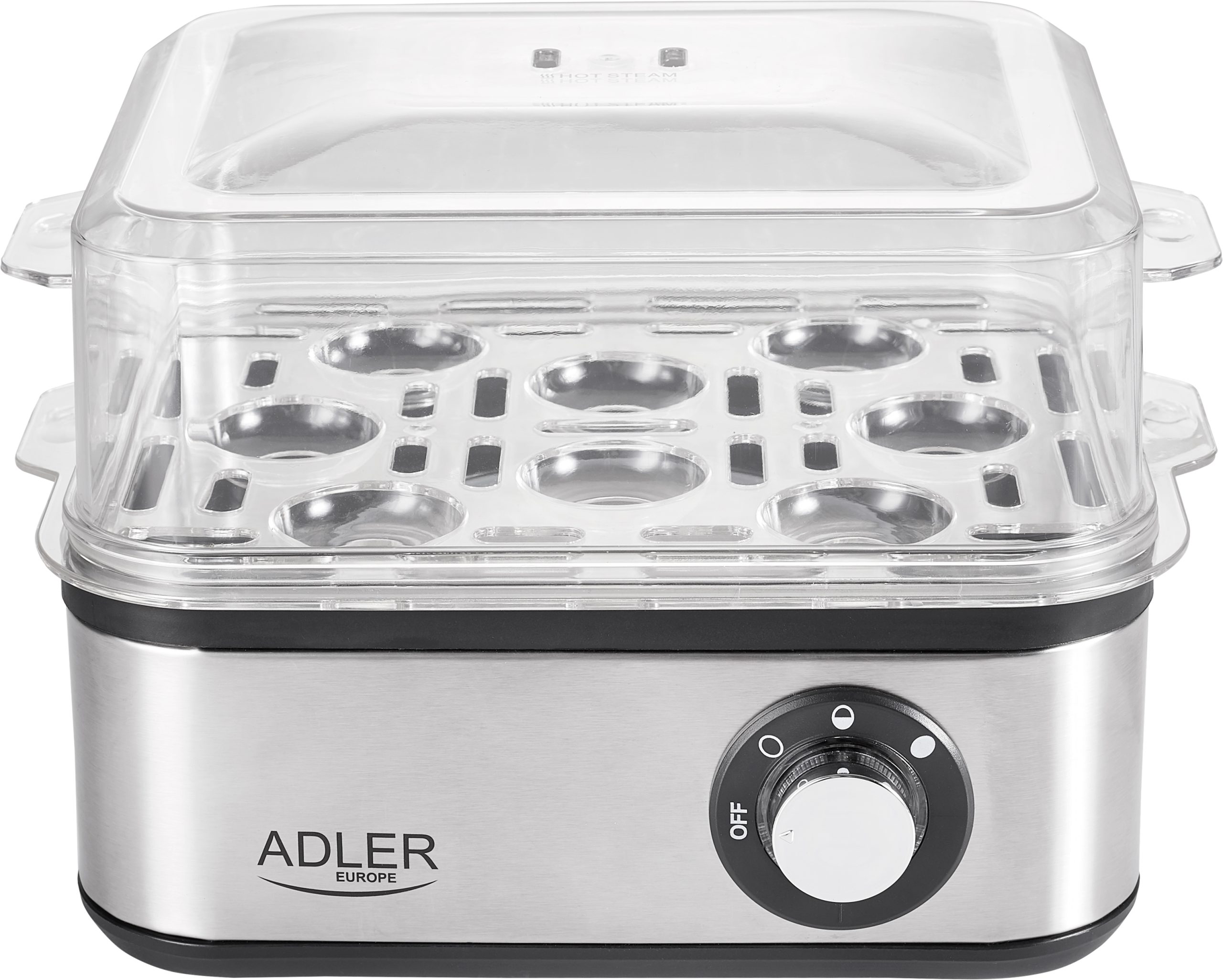 ADLER AD4486 inox tojásfőző 8 tojáshoz, 800 W