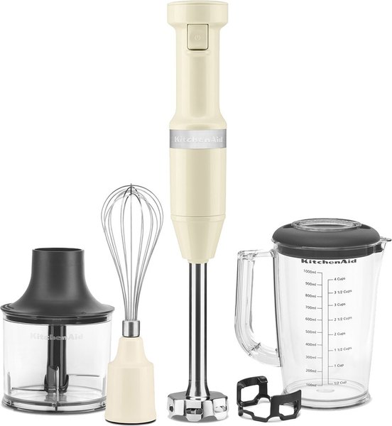 KITCHENAID 5KHBV83EAC mandulakrém vezetékes botmixer tartozékokkal