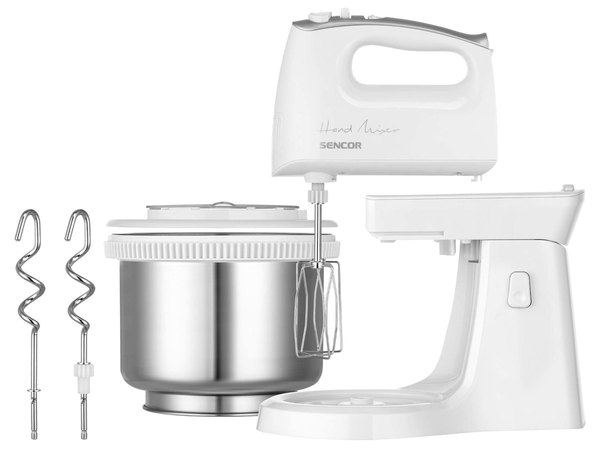SENCOR SHM 6206SS kézi mixer forgótálas állvánnyal, ezüst