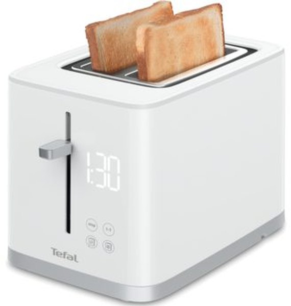 TEFAL TT693110 Sense fehér kenyérpirító digitális kijelzővel, 850 W