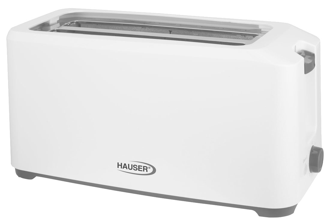HAUSER T-234 négyszeletes, hosszú nyílású kenyérpirító