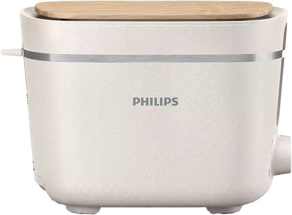 PHILIPS HD2640/10 Eco Collection kétrekeszes kenyérpirító, szatén fehér
