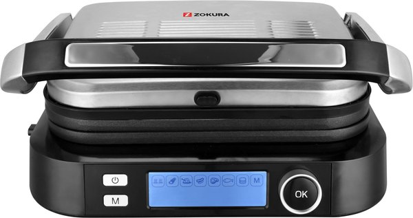ZOKURA Z1249 elektromos grill automatikus vastagságérzékeléssel