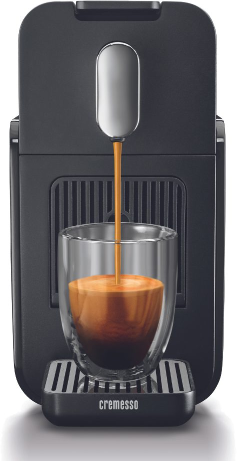 CREMESSO 3301249 Brava Graphite Black kapszulás kávéfőző 19 bar nyomással