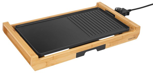 SENCOR SBG 206BK asztali elektromos grillsütő kétféle sütőfelülettel