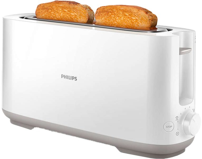 PHILIPS Daily Collection HD2590/00 kenyérpirító, 1030 W, hosszú nyílással