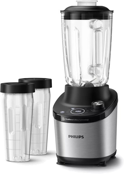PHILIPS HR3760/10 nagy sebességű turmixgép 1500 W-os motorral és 2 ivópohárral