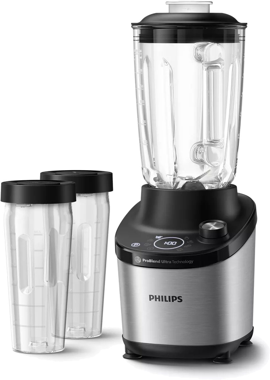 PHILIPS HR3760/10 nagy sebességű turmixgép 1500 W-os motorral és 2 ivópohárral