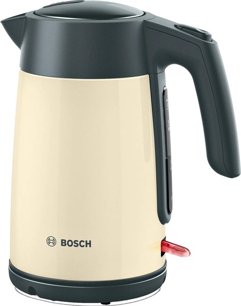 BOSCH TWK7L467 nemesacél vízforraló, 2400 W, 1,7 l, krémszínű