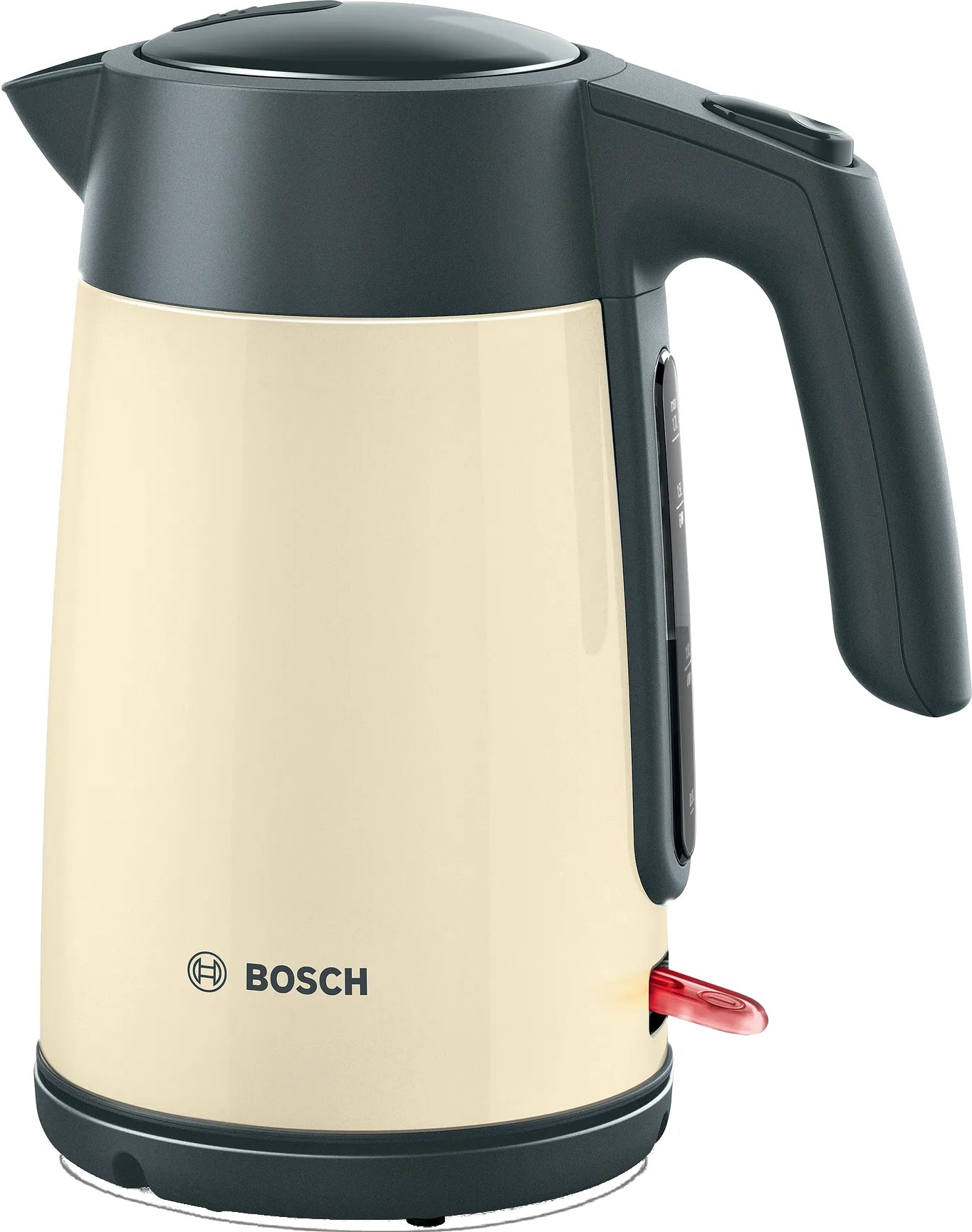 BOSCH TWK7L467 nemesacél vízforraló, 2400 W, 1,7 l, krémszínű