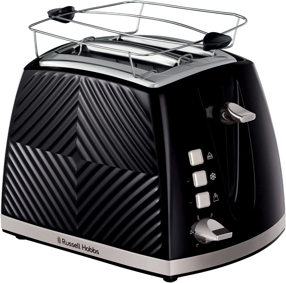 RUSSELL HOBBS 26390-56/RH Groove két­szeletes kenyérpirító, fekete