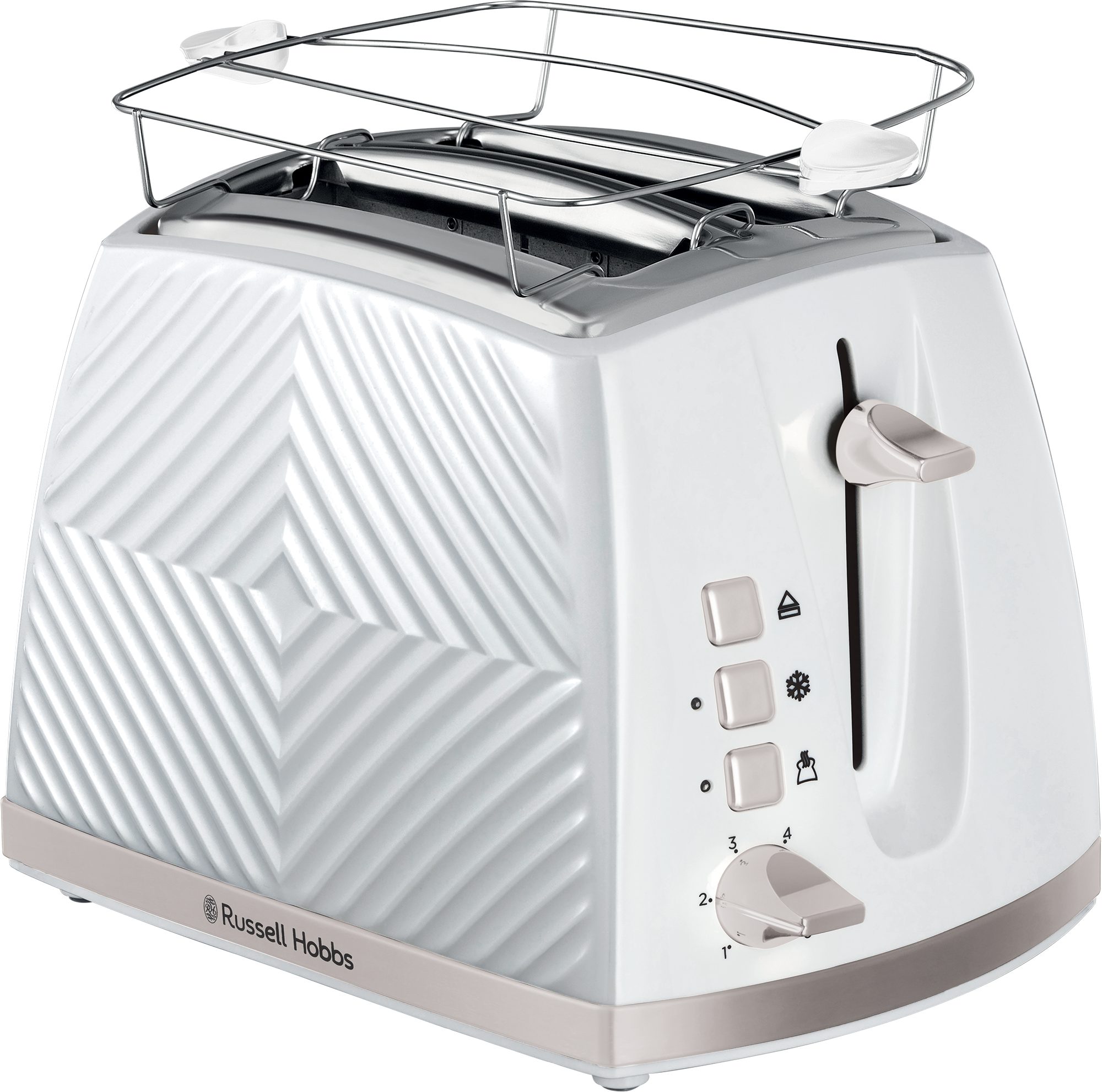 RUSSELL HOBBS 26391-56/RH Groove fehér, 2 szeletes kenyérpirító