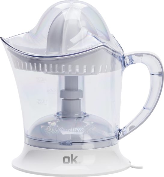 OK. OJU 102 fehér citrusprés 0,5 literes létartállyal