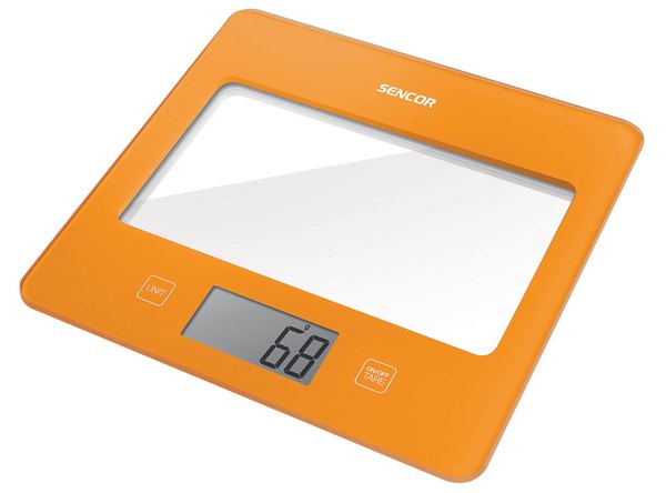 SENCOR SKS 5033OR narancssárga digitális konyhai mérleg